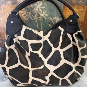 Brown & Cream hobo handbag! NWOT!!